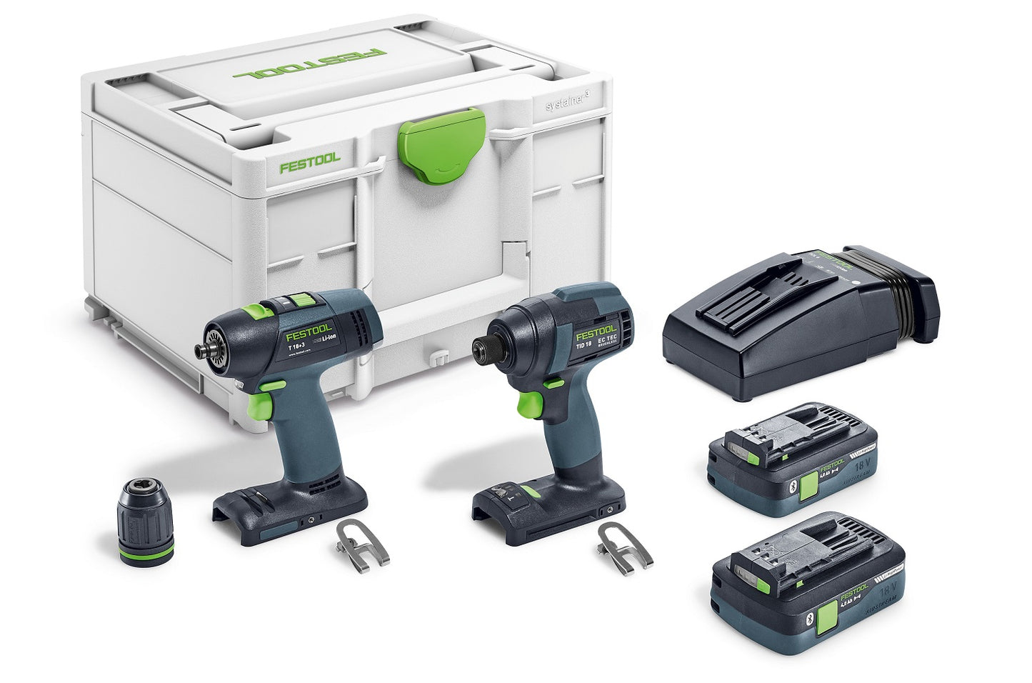 Festool 576494 TID 18 Impact Driver and T 18 Drill Combo Kit