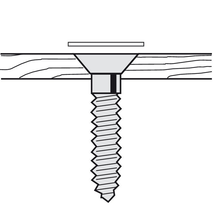 White CapFix Round Cover Cap Round 14mm