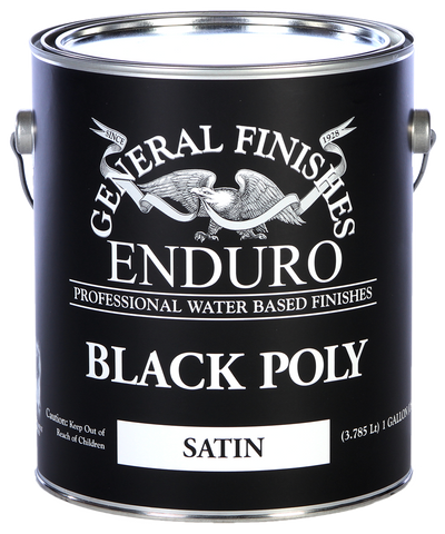 General Finishes Black Water Based Poly Top Coat