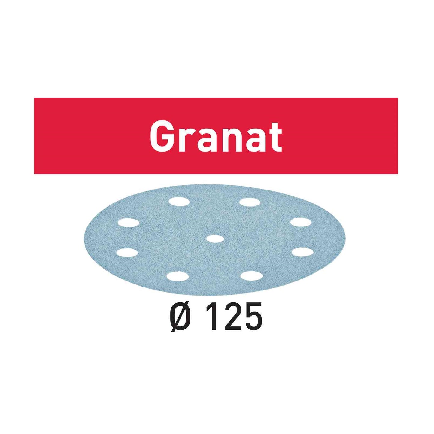 Festool Granat Round 5" (125 mm) 9-Hole Sandpaper