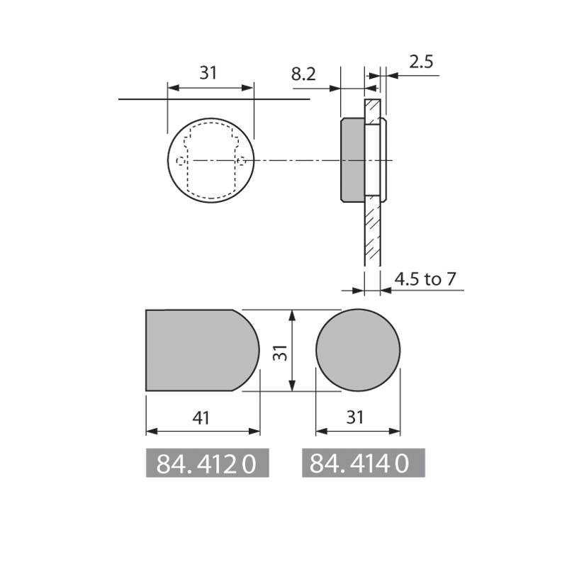 Blum Glass Door Hinge Cover Cap