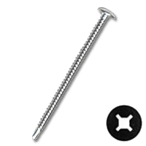 Truss Combo Installation Screw with Twin Fast Thread/#3 Self Drill Point - Intertek