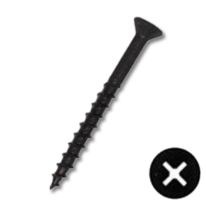 Flat Phillips Drive #3 Punch Deep Thread Wood Screw - Intertek