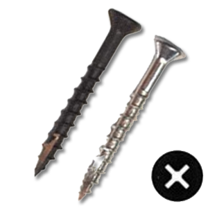 Flat Phillips Drive Nibbed Type 17 Deep Thread Wood Screw - Intertek