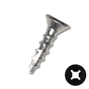 Flat Combo Drive Type 17 Deep Thread Wood Screw - Intertek