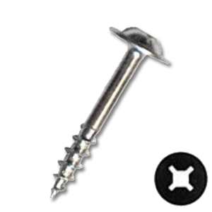 Modified Truss Combo Drive Deep Thread Wood Screw - Intertek