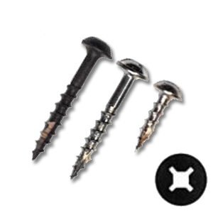 Round Washer Combo Drive Type 17 Deep Thread Wood Screw - Intertek