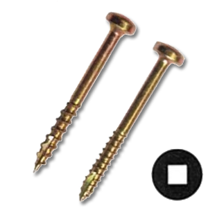 Pan Square Drive Type 17 Pocket Hole Wood Screw - Intertek