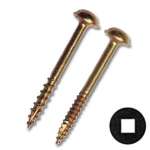 Round Washer Square Drive Type 17 Pocket Hole Wood Screw - Intertek