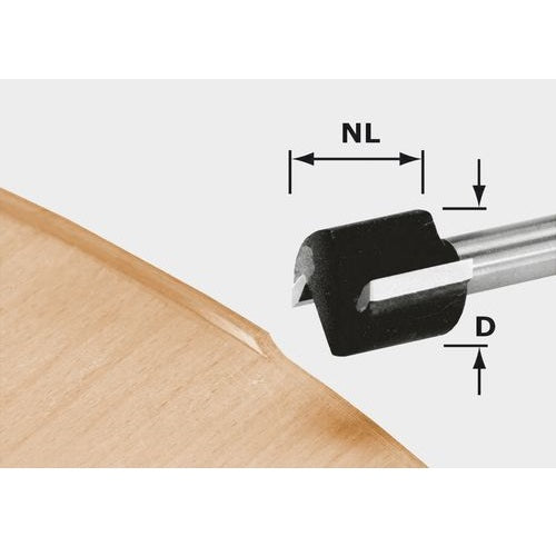 Festool 491666 Two Flute Edge Trimming Router Bit HW D 19/15 S8