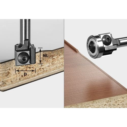 Festool 499806 HW Two Flute Edge Trimming Router Bit