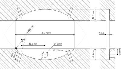 Lamello Clamex S-20 Detachable Furniture Connector for the 4mm Groove
