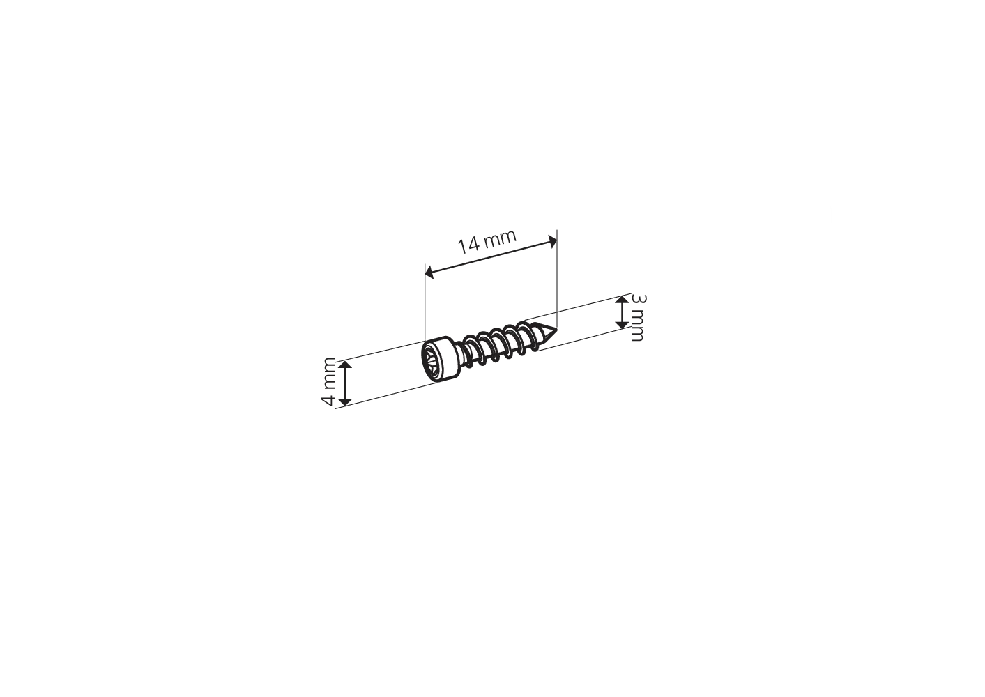 Lamello Clamex S-20 Detachable Furniture Connector for the 4mm Groove