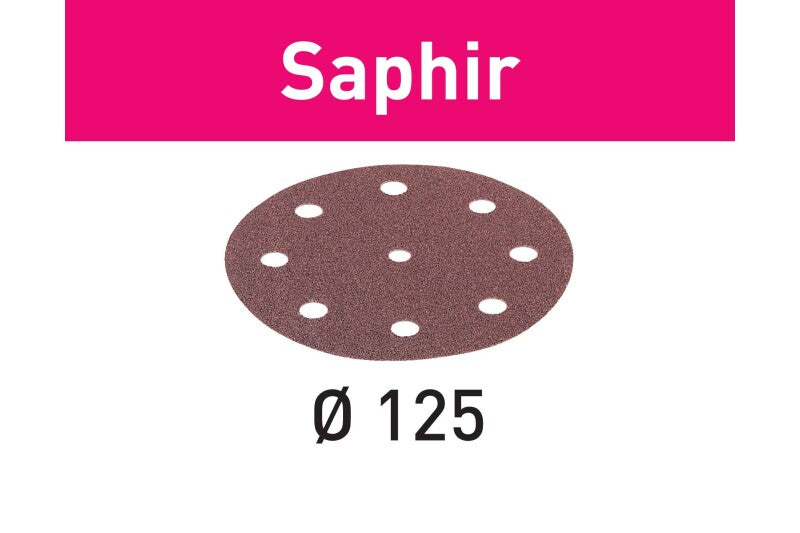 Festool Saphir Round 5" (125 mm) 9-Hole Sandpaper