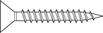 Hafele #3 x 1/2" Flat Head Screw Phillips Drive