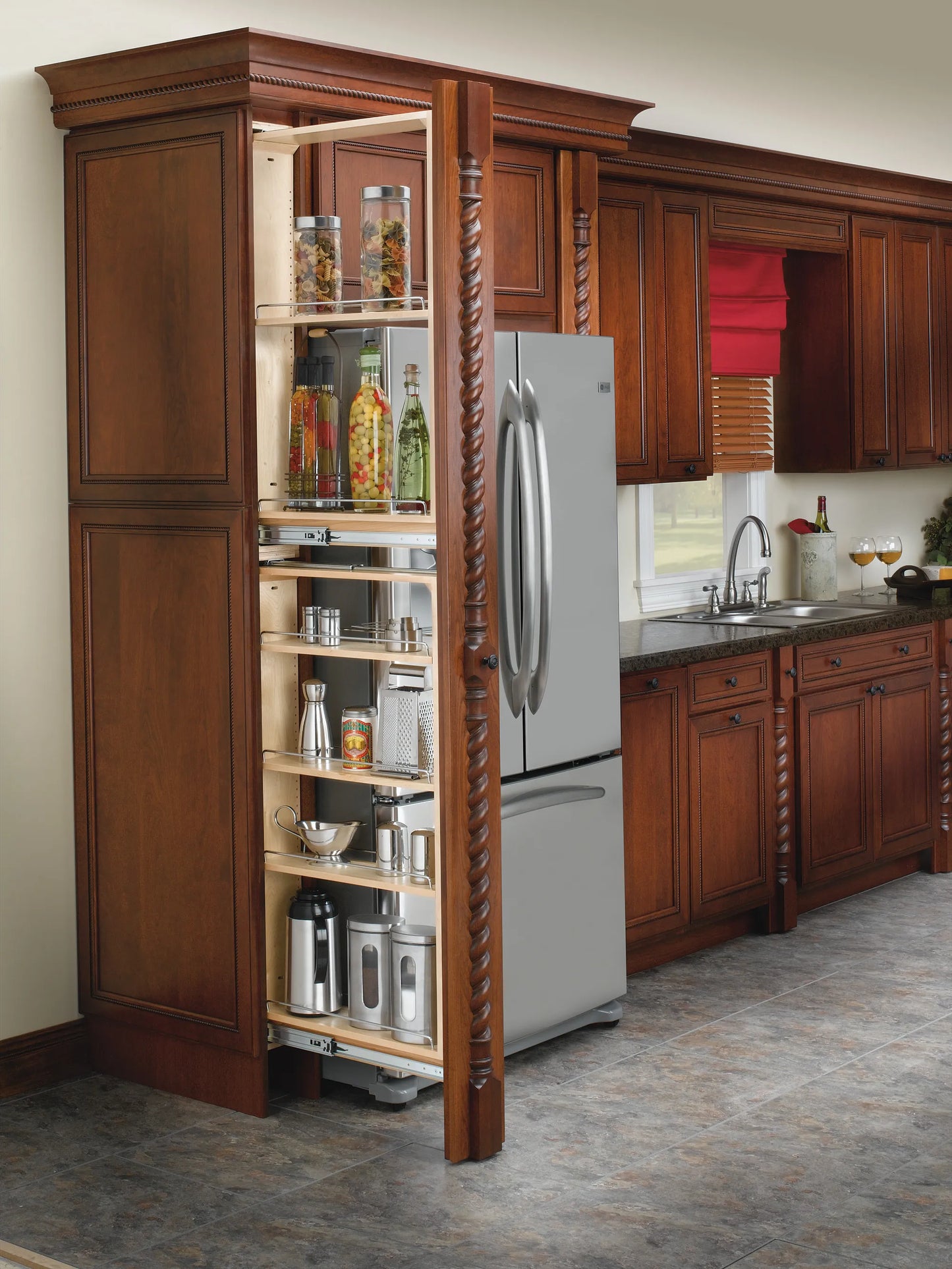 Rev-A-Shelf 432 Series Wood Tall Filler Pullout