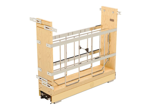 Rev-A-Shelf 447 Base Pull-Out with Tray Divider/Foil Wrap Holder, Ball-Bearing Soft-Close Slides