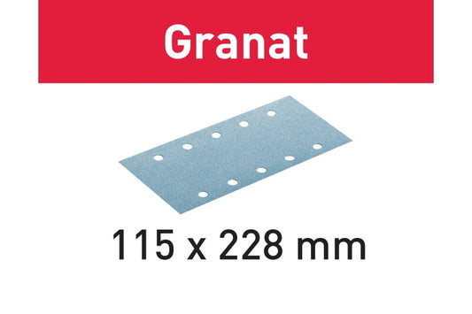 Festool Granat Rectangular Sandpaper for RS 2 E Sanders, 50 Pack