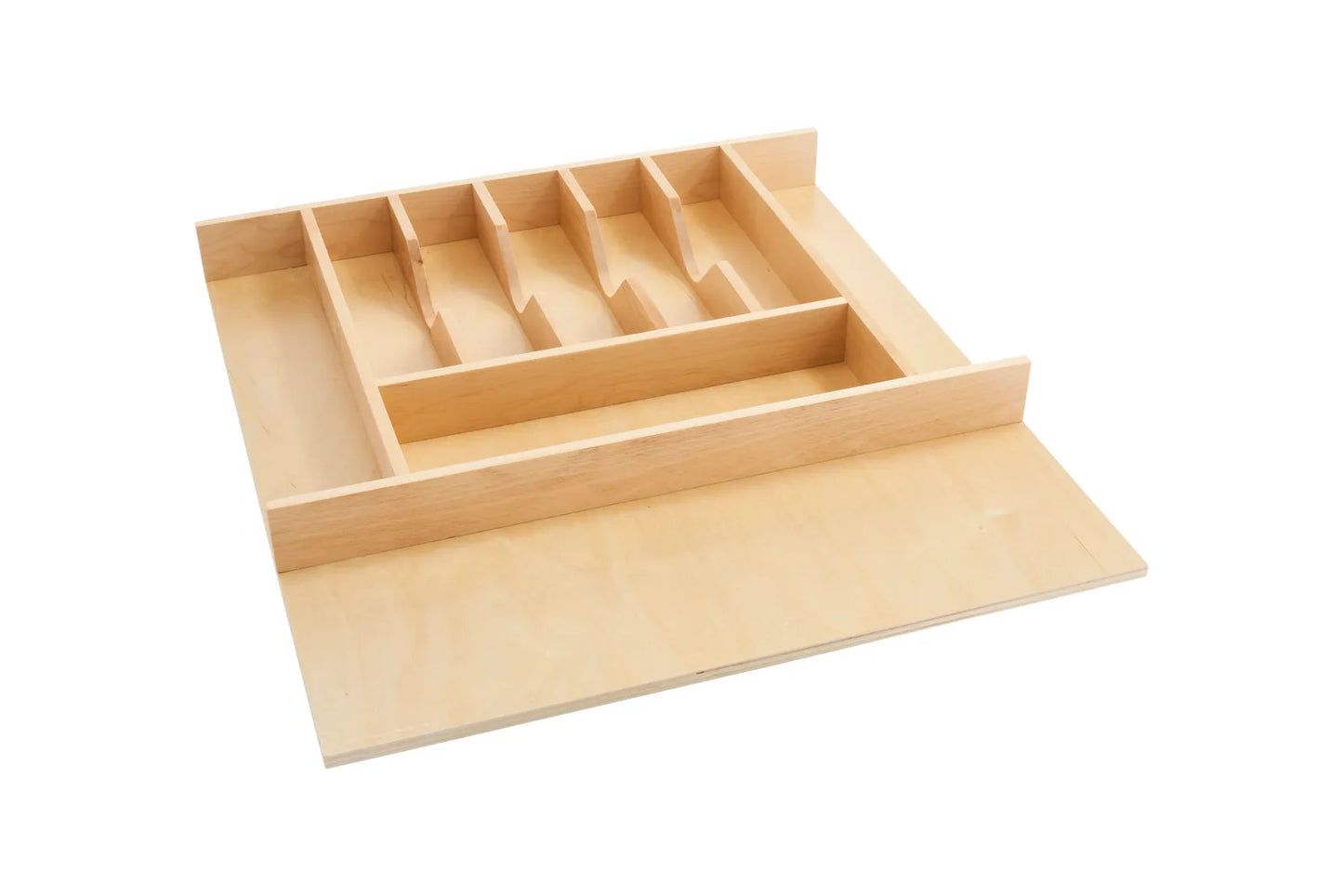 Rev-A-Shelf 4WCT-3SH Trimmable Wood Cutlery Tray Insert, 9 Compartments