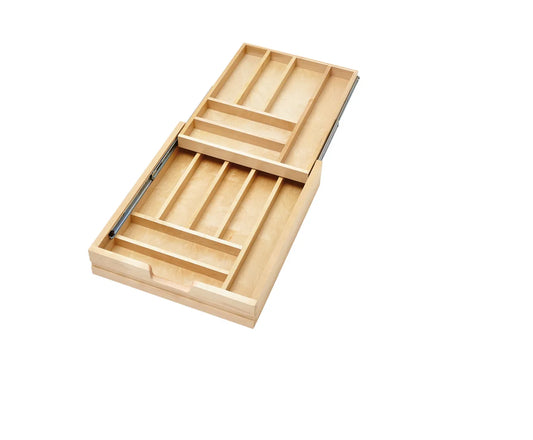 Rev-A-Shelf 4WTCD Tiered Cutlery Drawer for Face Frame Application, with Blumotion Soft-Close