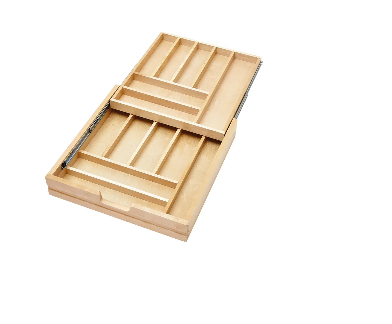 Rev-A-Shelf 4WTCD Tiered Cutlery Drawer for Face Frame Application, with Blumotion Soft-Close