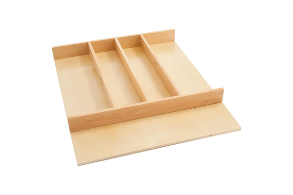 Rev-A-Shelf 4WUT Trimmable Wood Utensil Tray Insert, 18-1/2