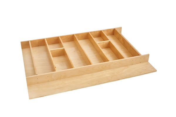 Rev-A-Shelf 4WUT Trimmable Wood Utensil Tray Insert, 33-1/8