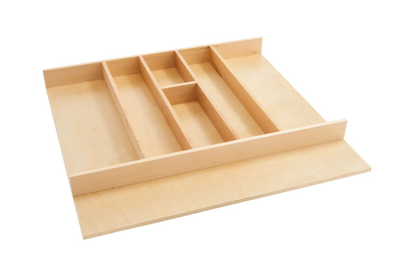 Rev-A-Shelf 4WUT Trimmable Wood Utensil Tray Insert, 24