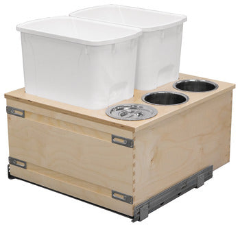 Century Cascade Series Baltic Birch Waste Bin