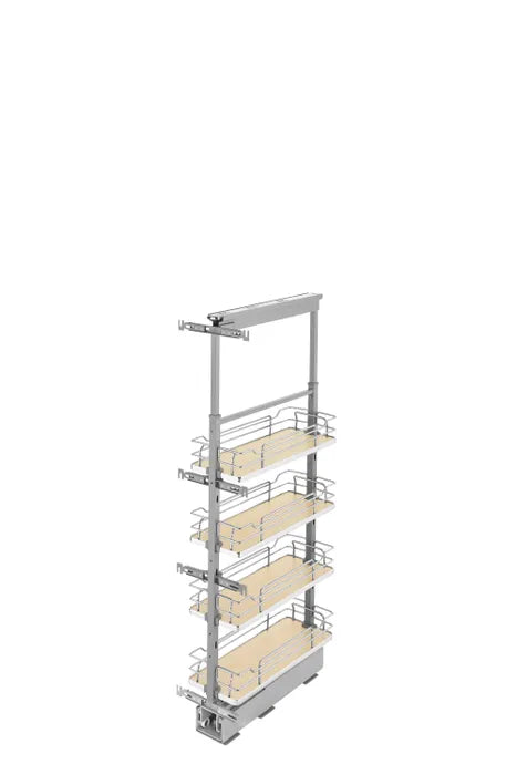 Rev-A-Shelf 5343 Series Solid Bottom Pantry Pullout | 4 Shelves with Soft-Close