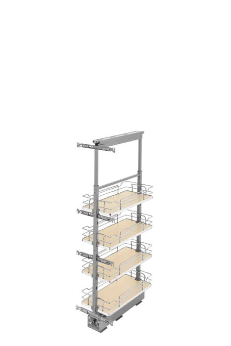 Rev-A-Shelf 5343 Series Solid Bottom Pantry Pullout | 4 Shelves with Soft-Close