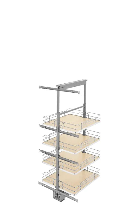 Rev-A-Shelf 5343 Series Solid Bottom Pantry Pullout | 4 Shelves with Soft-Close