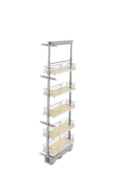Rev-A-Shelf 5358 Series Solid Bottom Pantry Pullout | 5 Shelves with Soft-Close