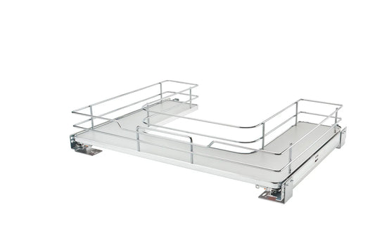 Rev-A-Shelf 5386 Series U-Shaped Solid Bottom Vanity Pullout with Soft-Close