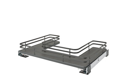 Rev-A-Shelf 5386 Series U-Shaped Solid Bottom Vanity Pullout with Soft-Close