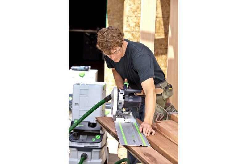 Festool 576119 TS 75 EQ-F-Plus-FS Plunge Cut Track Saw with 75" Guide Rail & Systainer3