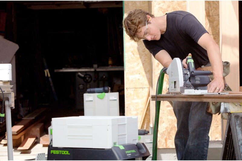 Festool 576119 TS 75 EQ-F-Plus-FS Plunge Cut Track Saw with 75" Guide Rail & Systainer3