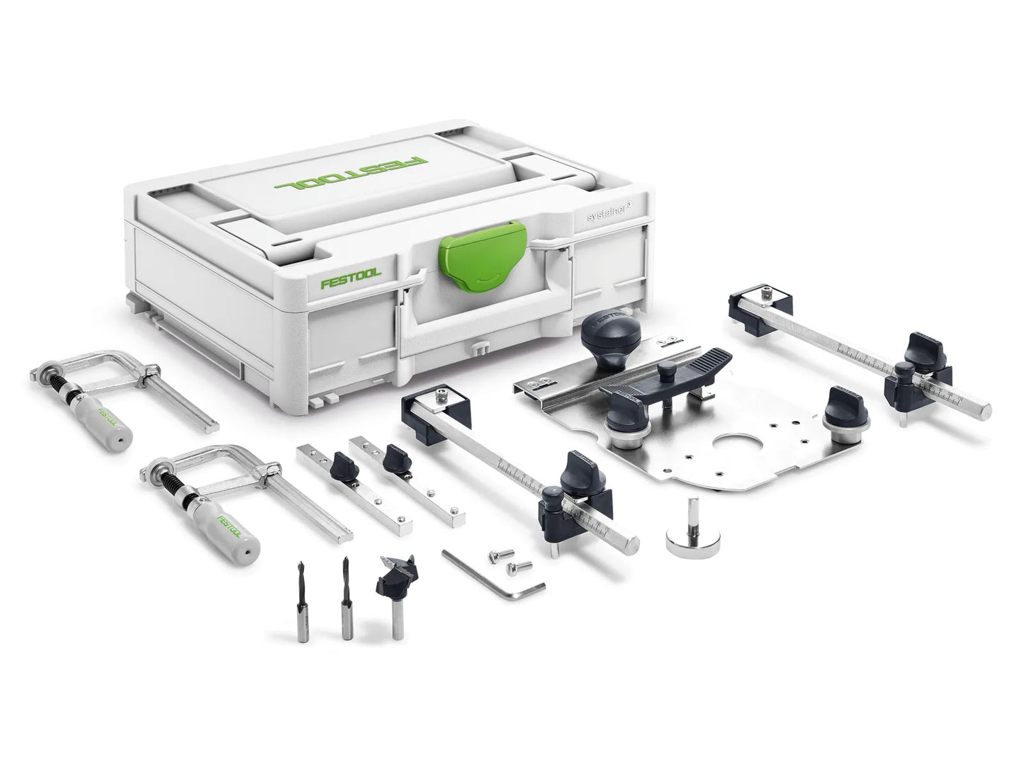 Festool 576799 LR 32 Hole Drilling Set for OF1010 & OF1400 Routers in Systainer3