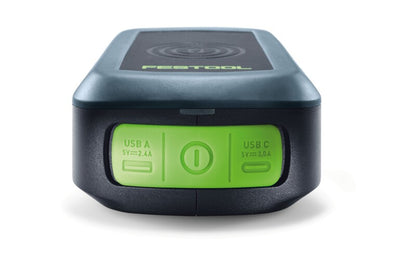 Festool 577155 18V Wireless Phone Charger and USB Port Adapter, PHC 18