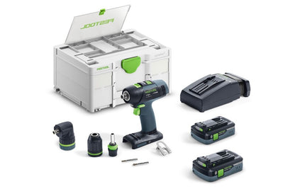 Festool 577608 T 18 Cordless 18V Drill HighPower 4.0Ah SET with Systainer3