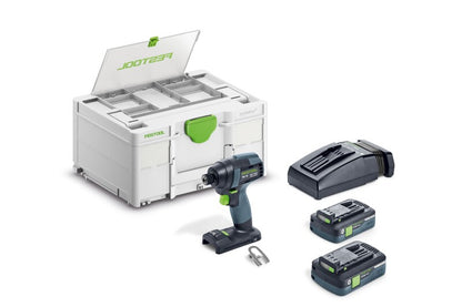 Festool 577614 TID 18 Cordless 18V Impact Driver PLUS 4.0Ah Kit with Systainer3