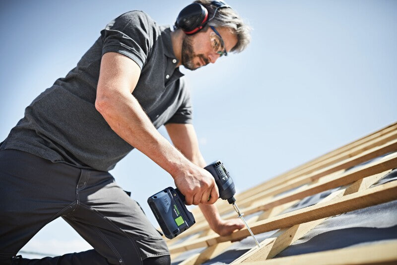 Festool 577616 QUADRIVE TPC 18/4 Cordless Hammer Drill & TID 18 Impact Driver Combo Kit with Systainer3