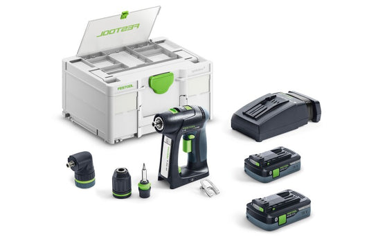 Festool 577619 C 18 Cordless Drill Bluetooth HighPower 4.0Ah Kit with Systainer3