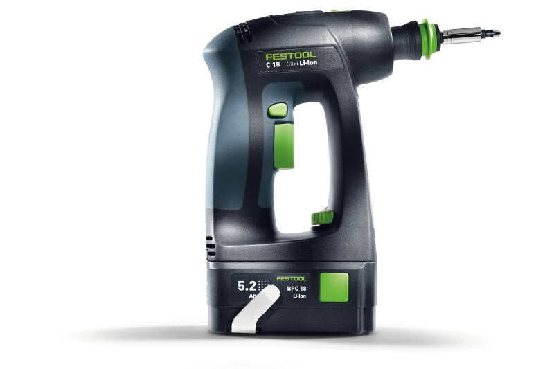 Festool 577619 C 18 Cordless Drill Bluetooth HighPower 4.0Ah Kit with Systainer3