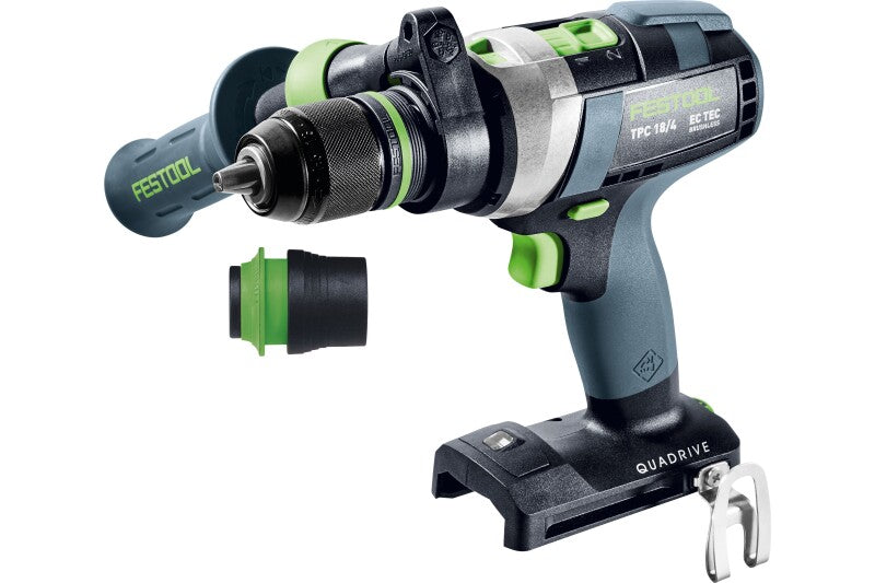 Festool 577626 QUADRIVE TPC 18/4 Cordless Hammer Drill 18V 4.0Ah Set with Systainer3