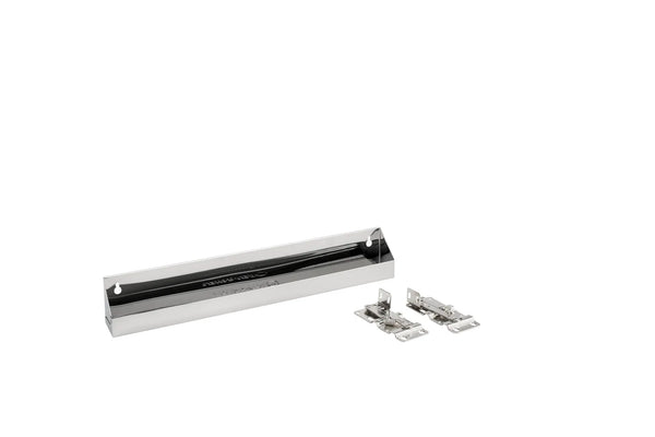 Rev-A-Shelf 6581 Stainless Steel Sink Front Tip-Out Tray Set (One Tray and Hinge Pair)