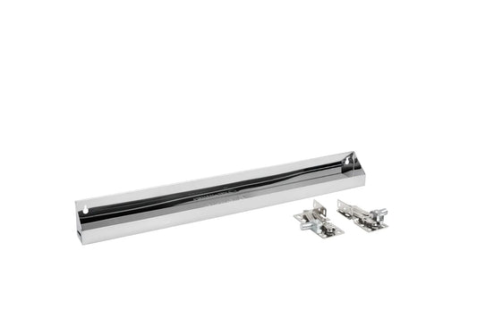 Rev-A-Shelf 6581 Stainless Steel Sink Front Tip-Out Tray Set (One Tray and Hinge Pair) with Soft-Close