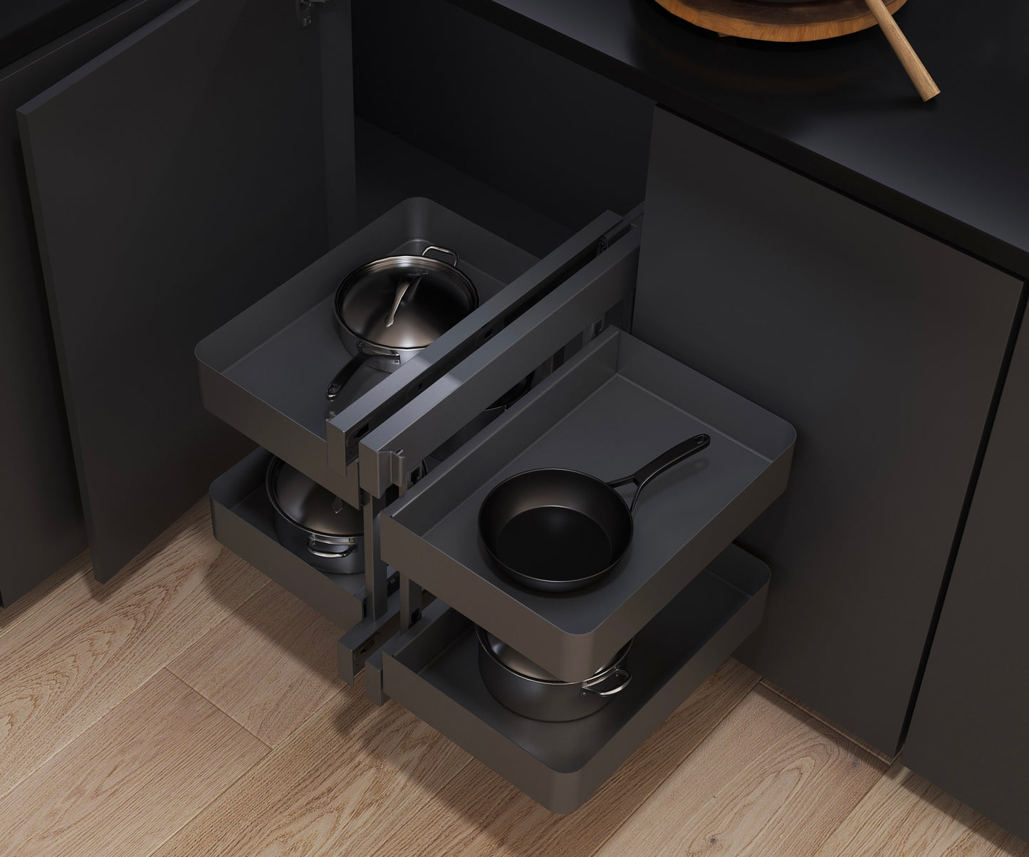 Vauth Sagel COR® Flex Planero® Blind Corner Optimizer, Premium 4-Tray Set