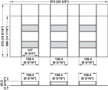 TAG Contour Sunglasses Organizer, Drawer Organization System