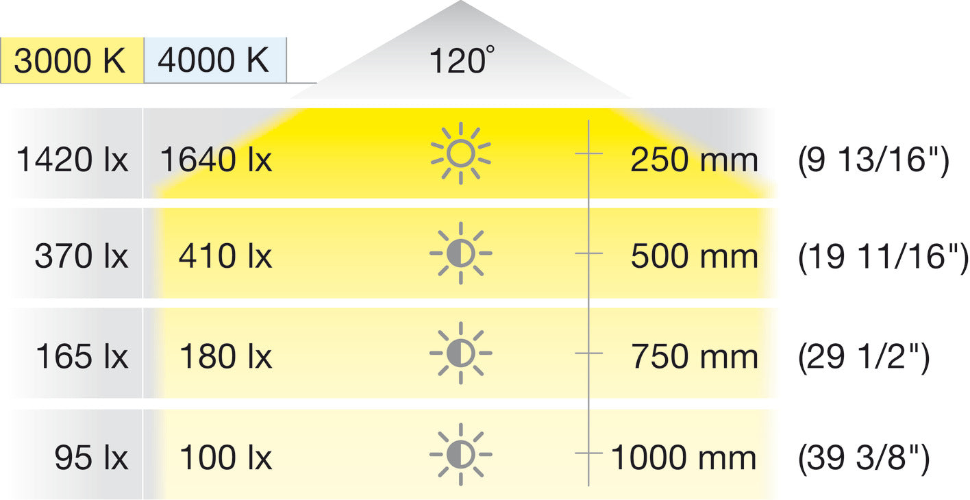 Hafele Loox5 1305 COB Complete Silicone LED Strip Light, Tunable White 2-Wire, High Intensity, 24V